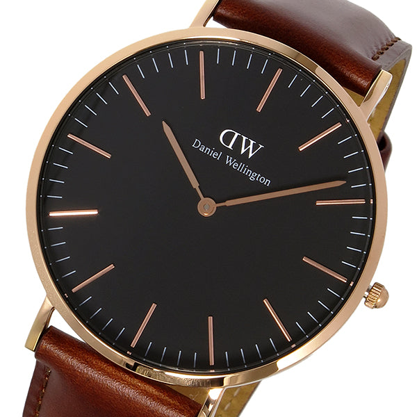 ダニエルウェリントン 腕時計 CLASSIC ST MAWES 40 ローズゴールド DW00100124 DW00600124 ブラック ブラウン ブラック